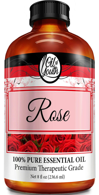 Oil of Youth Rose Essential Oil (8oz) – Pure Aromatherapy Grade