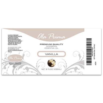 Ola Prima Vanilla Essential Oil 8oz | Therapeutic Aromatherapy
