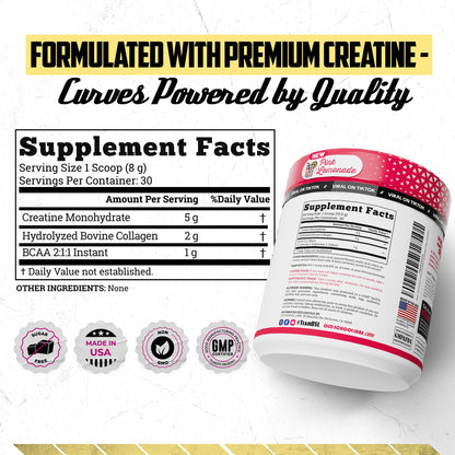 Old School Labs 5g Creatine Monohydrate — Collagen & BCAA for Women