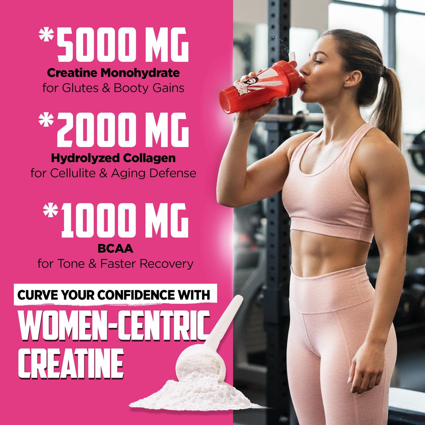 Old School Labs Creatine for Women – Post-Workout Supplement, 30 Servings