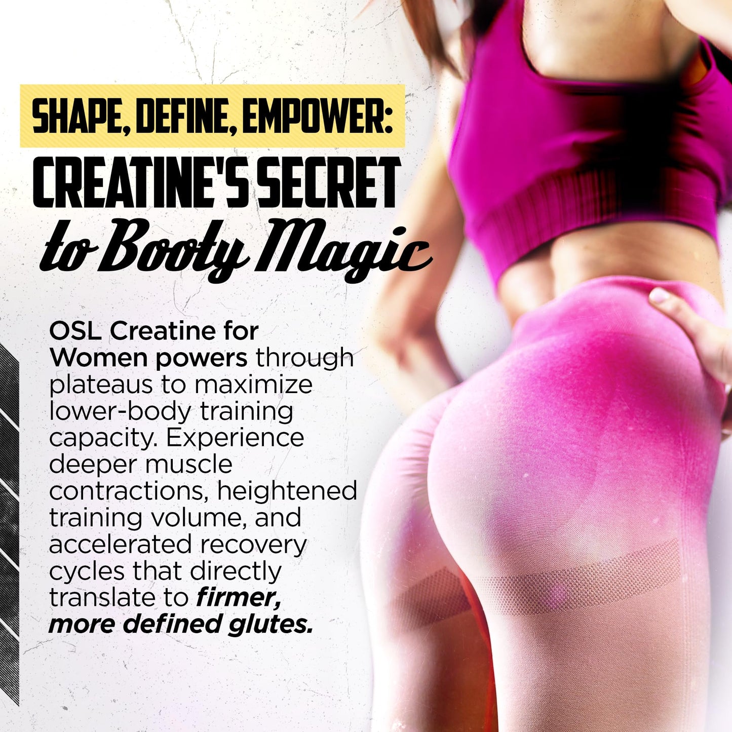Old School Labs 5g Creatine Monohydrate — Collagen & BCAA for Women