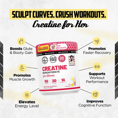 Old School Labs 5g Creatine Monohydrate — Collagen & BCAA for Women