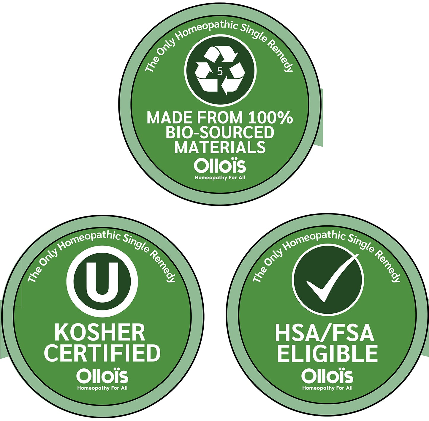 OLLOIS Kali Bichromicum 200ck – Organic, Lactose-Free, Kosher Homeopathic Medicine (80 Pellets) Pack of 3