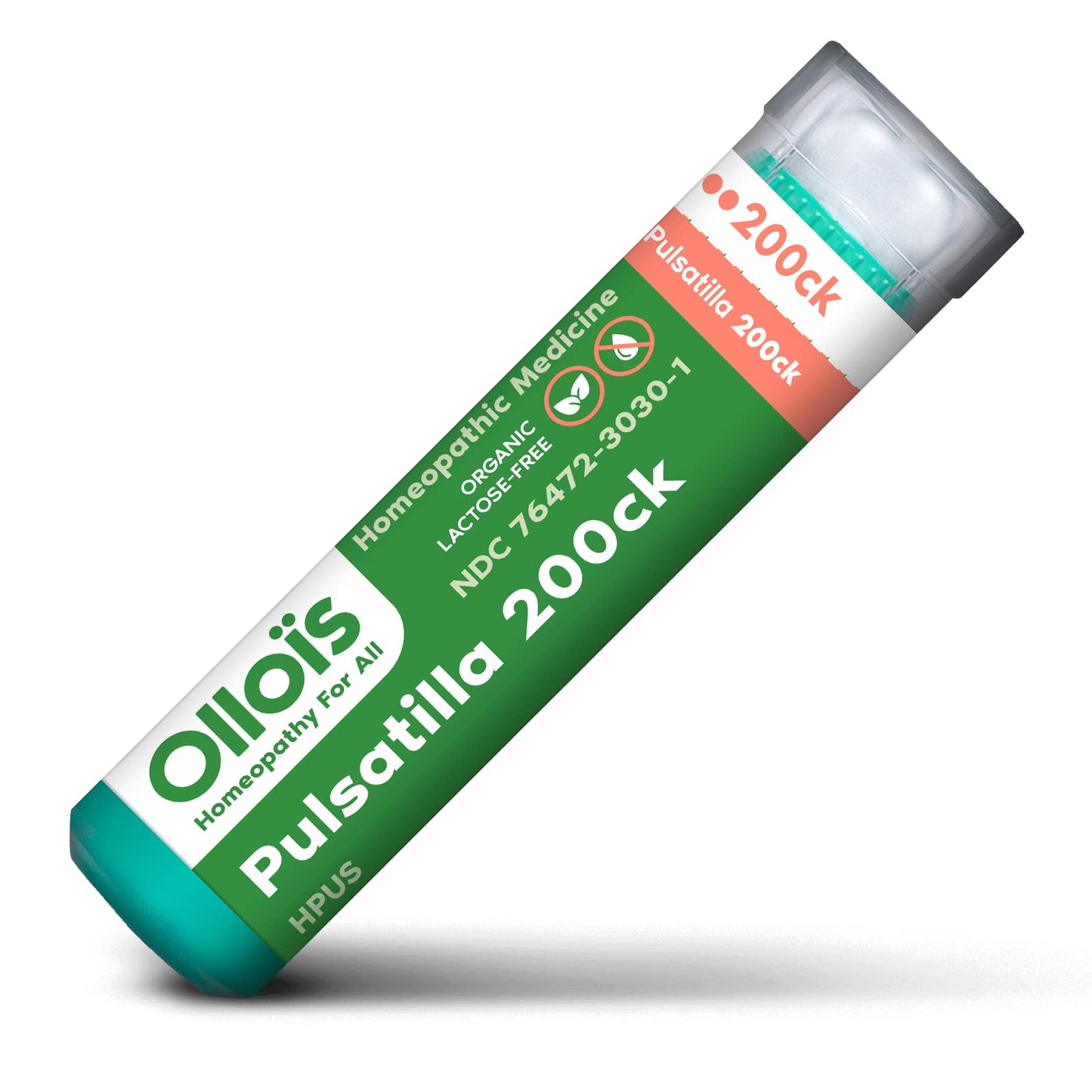 OLLOIS Pulsatilla 200ck Organic & Lactose-Free Homeopathic Medicine – 80 Pellets