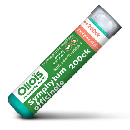 OLLOIS Symphytum Officinale 200ck Organic & Lactose-Free Homeopathic Medicine, 80 Pellets (Pack of 1)