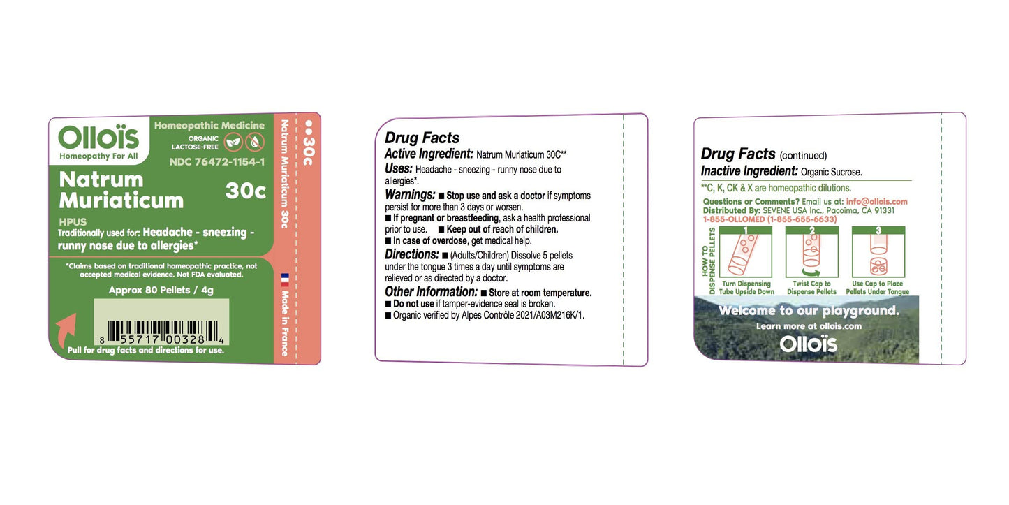 OLLOIS Natrum Muriaticum 30c – Organic, Lactose-Free Homeopathic Medicine (80 Pellets)