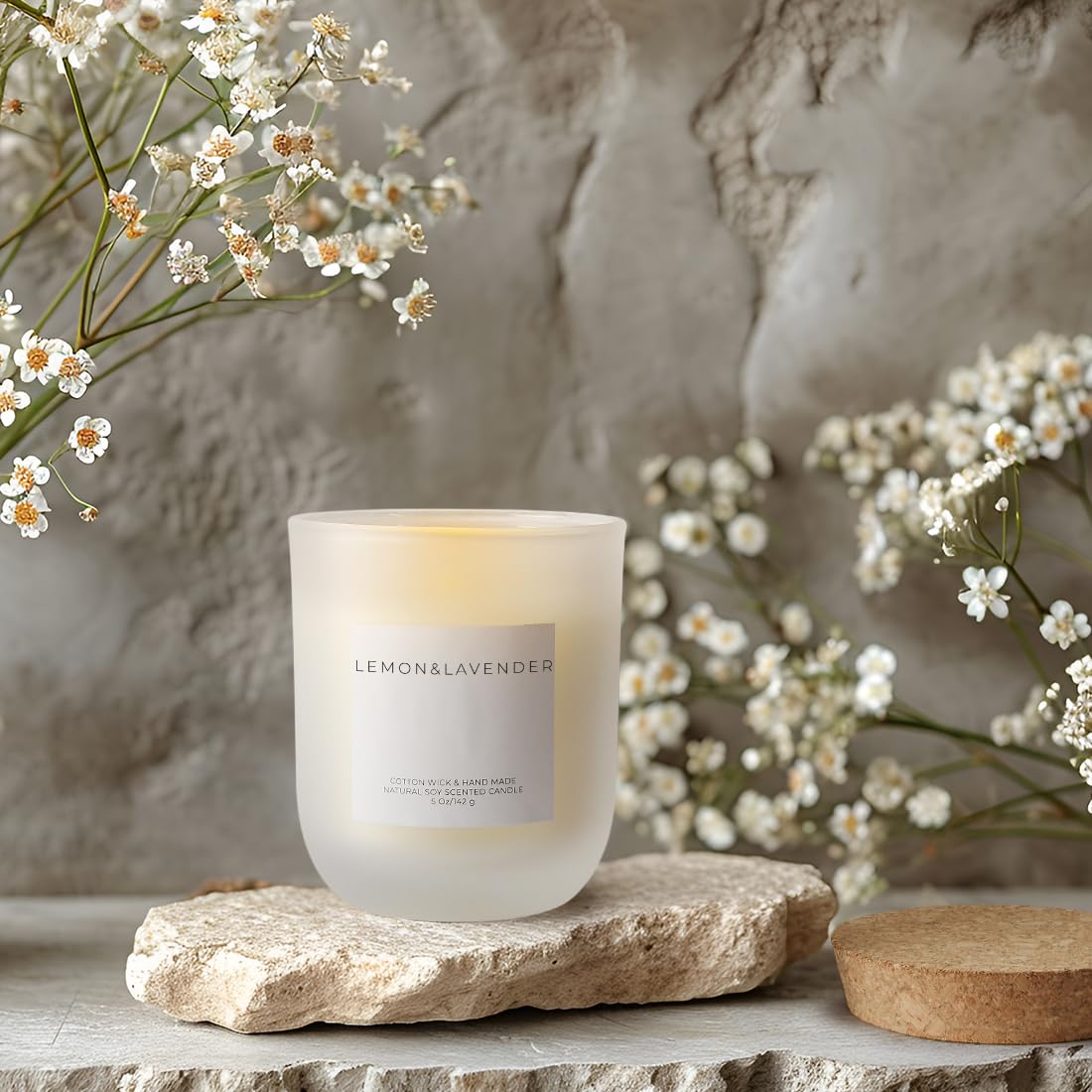 Olorvela Vanilla Candles — 30-Hour Long-Lasting, Highly Scented Candle for Home & Gifts