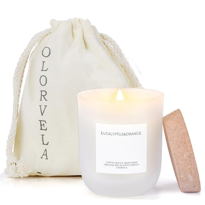 Olorvela Vanilla Soy Candle – 30-Hour, Highly Scented Home Fragrance & Gift