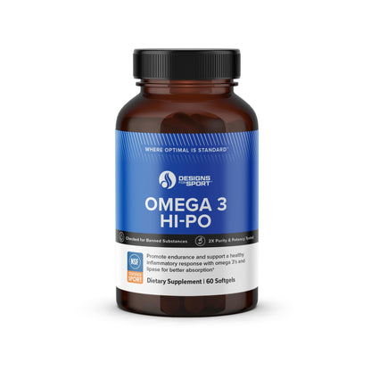 Omega 3 HI-PO High-Potency Fish Oil 1500 mg | EPA 750 DHA 750 | 60 Softgels - Designs for Health