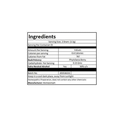 Phytolacca Berry Homeopathy Pellets 200C Potency – Pack of 2 | Homeomart