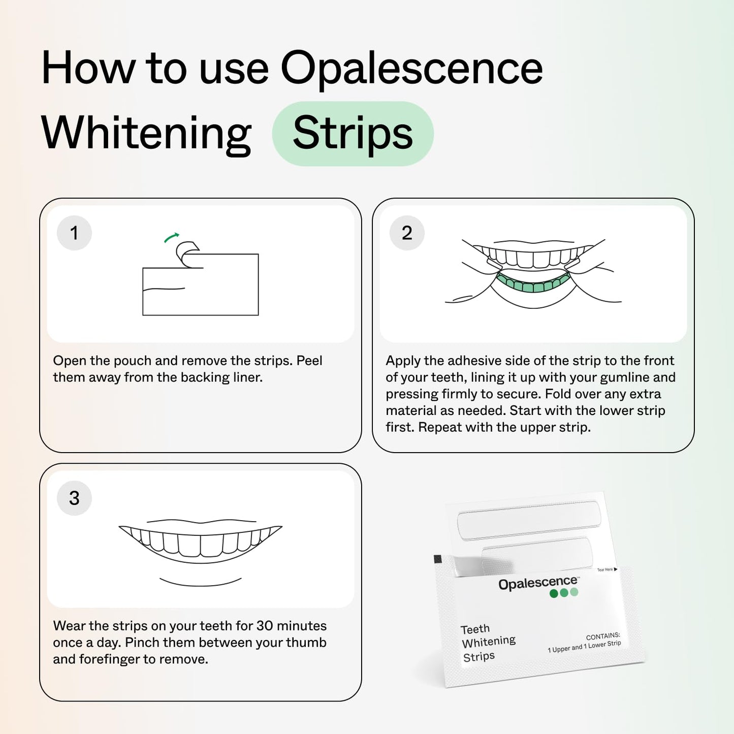 Opalescence Teeth Whitening Strips – 12 Treatments, 10% Hydrogen Peroxide, Enamel Safe