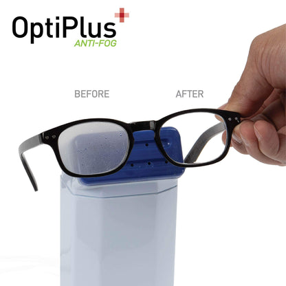 OptiPlus Anti-Fog Wipes for Glasses, Screens & Lenses – 100 Count