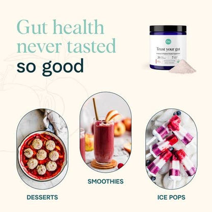 Ora Organic Prebiotic & Probiotic Powder – 20B CFU, 7 Strains, Apple Raspberry Flavor, 30 Servings