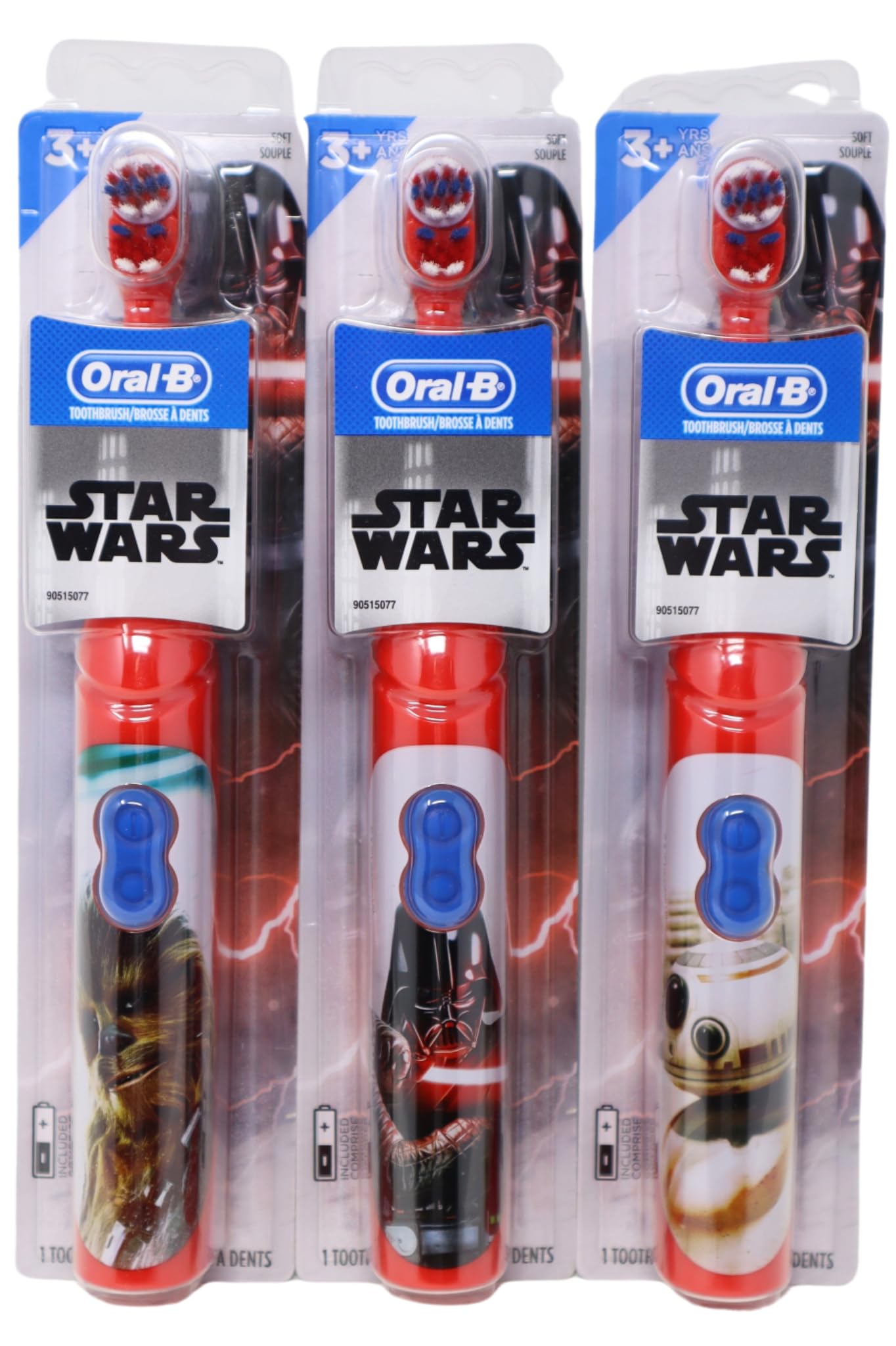 Oral-B Kids Battery Power Toothbrush with Timer – Disney Star Wars Pack of 3