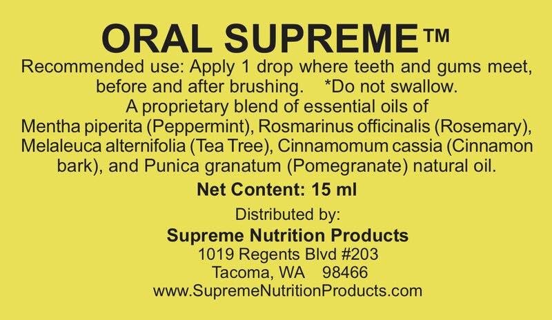 Supreme Nutrition Oral Supreme - Essential Oil Blend 15 ml (Pack of 2)