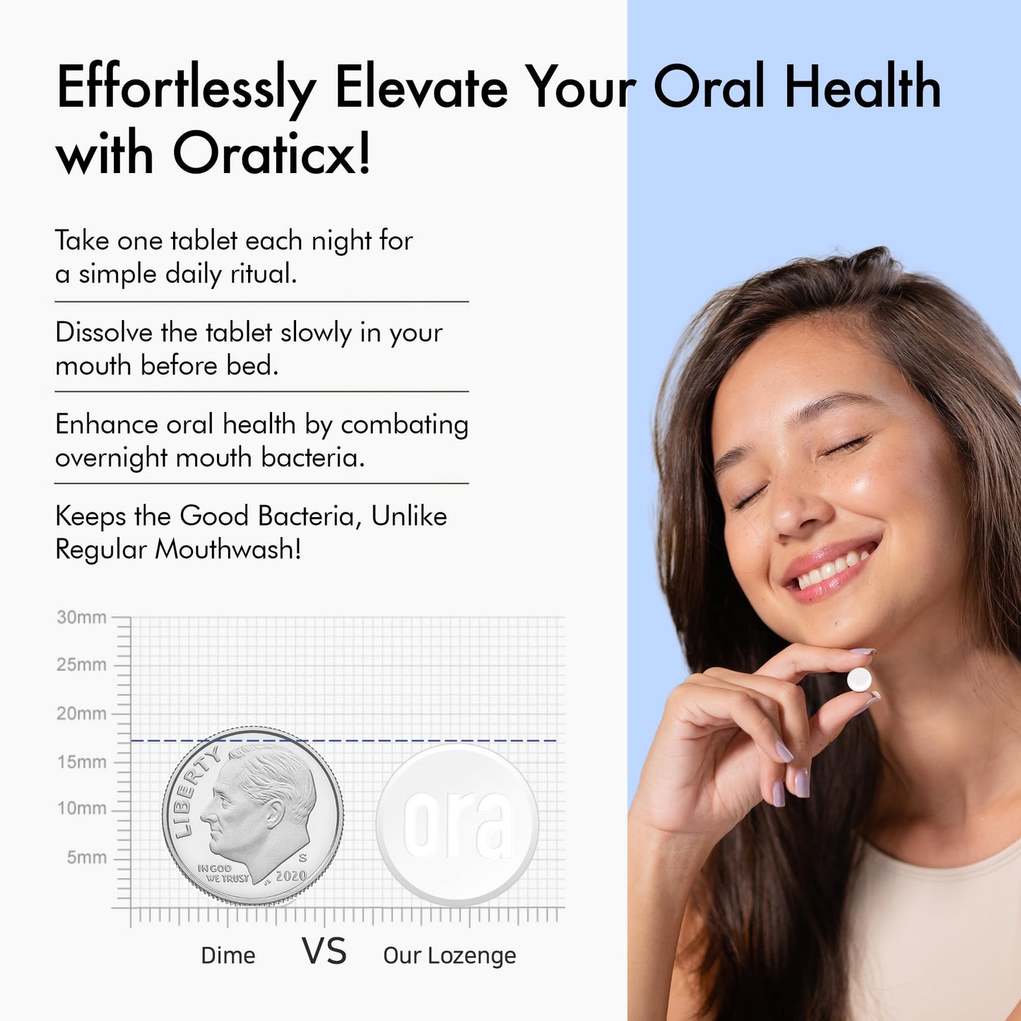 OraTicx Teeth & Gums Oral Probiotics – 8B CFU, Grape Flavor, 30 Lozenges (4-Pack)