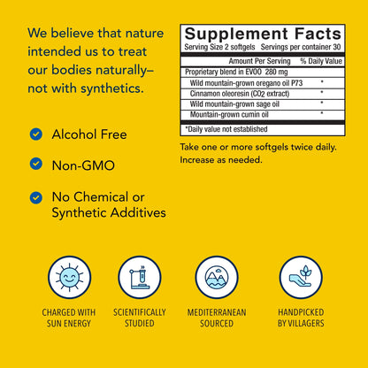 OregaResp P73-60 Softgels – Immune & Respiratory Support (Non-GMO) – 30 Servings