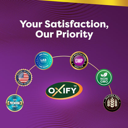Oxify Acetyl L-Carnitine + Alpha Lipoic Acid 750 mg – 120 Capsules, Gluten-Free, Made in USA