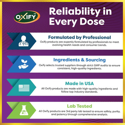 Oxify Vitamin B-6 25mg | 250 Tablets | Gluten-Free, Non-GMO | Made in USA