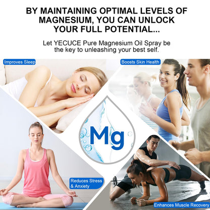 Magnesium Oil Spray for Feet – 100% Natural & Organic (2 oz, Glass Bottle)