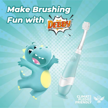 Papablic Toddler Sonic Electric Toothbrush for 1-3 Years | Debby Dino Cover