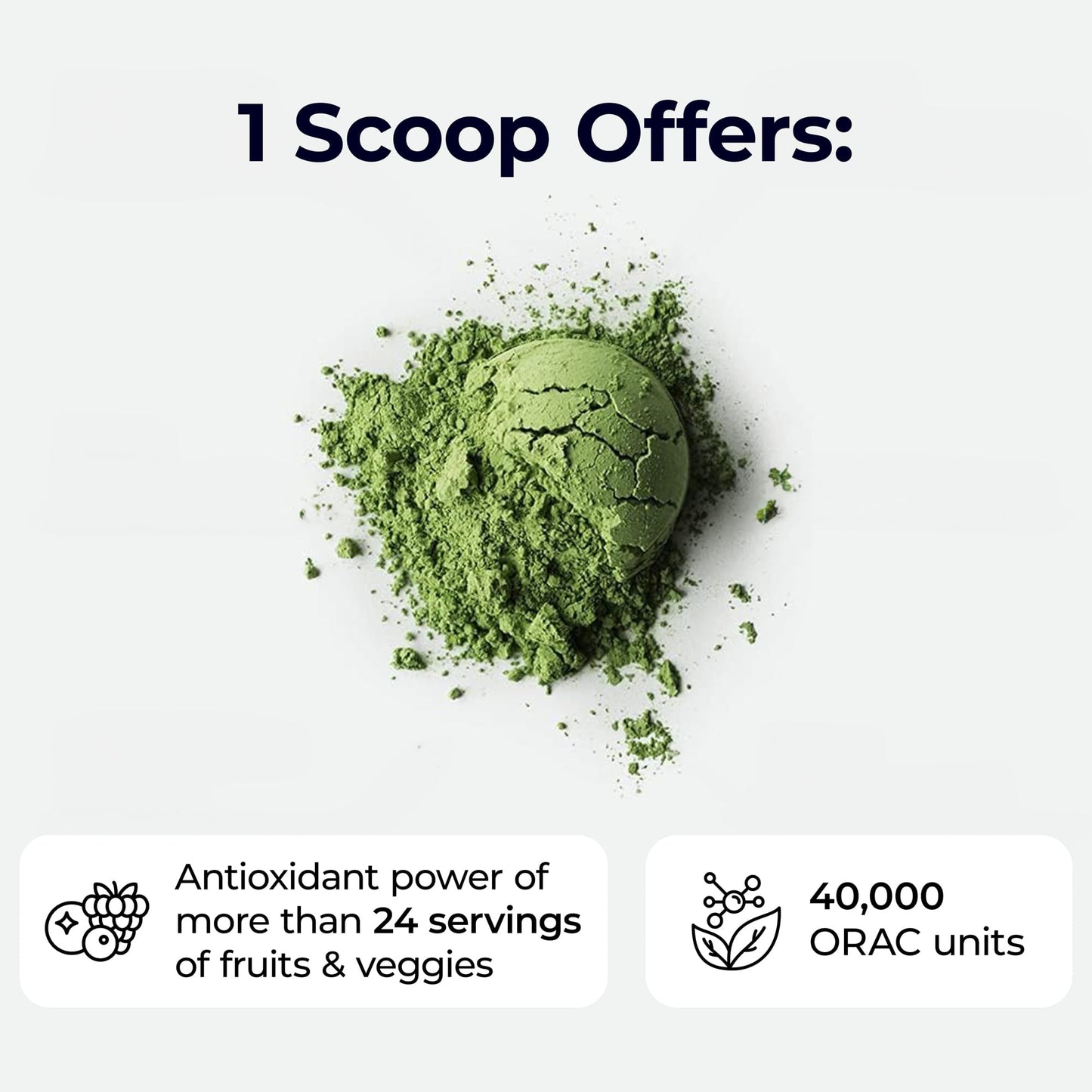 Paradise Herbs ORAC Energy Greens Powder — Antioxidant Power of 24 Fruits & Veggies in 1 Scoop | 120 Servings