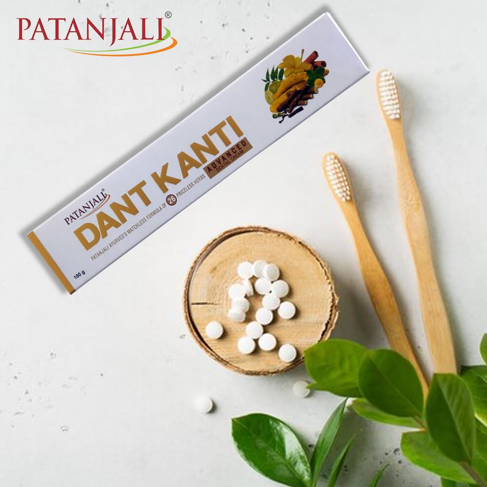 Patanjali Advanced Toothpaste Dental Cream 100g – Pack of 2 | Herbal Neem & Clove Toothpaste