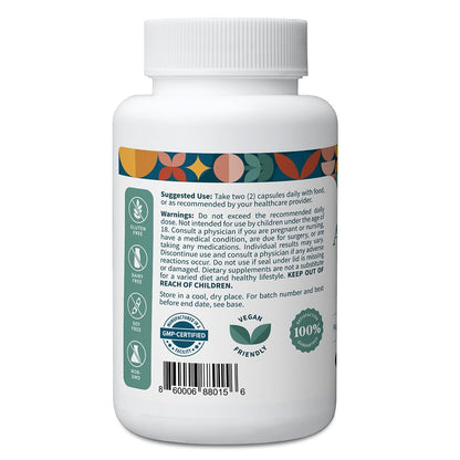 Pattern Wellness Ashwagandha Complex - Organic KSM-66 & Black Pepper - Stress Response & Energy Balance - 360 Vegan Capsules