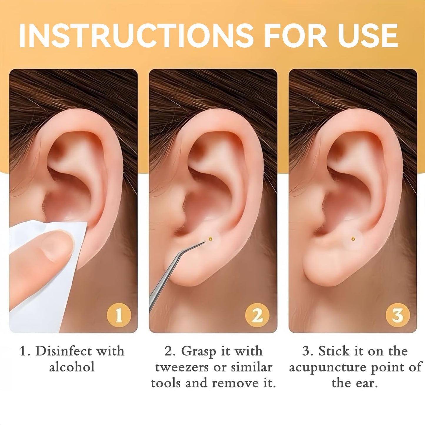 Pddolw Ear Seeds Acupuncture Kit – Relaxation, Easy Application & Durable Beauty