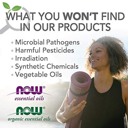 NOW Peppermint Essential Oil 2 oz – Steam Distilled, 100% Pure, Vegan, Child-Resistant Cap