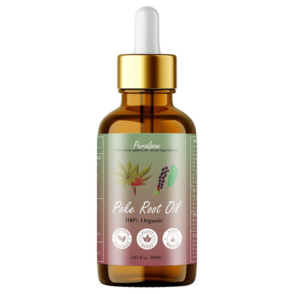 Peralpow Organic Poke Root Oil - Lymphatic Support & Deep Tissue Relief