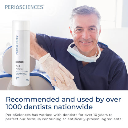 PerioSciences AO ProRinse Natural Mouthwash with Antioxidants and Amino Acids – Orthodontic Mouthwash – Fluoride-Free, 10 Fl Oz / 300ml