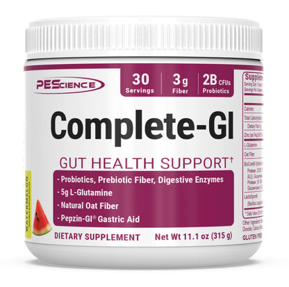 PEScience Complete-GI Gut Health Powder – Probiotics, Digestive Enzymes, L-Glutamine