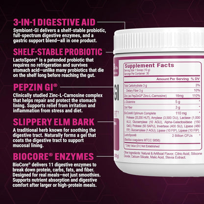 PEScience Complete-GI Gut Health Powder – Probiotics, Digestive Enzymes, L-Glutamine