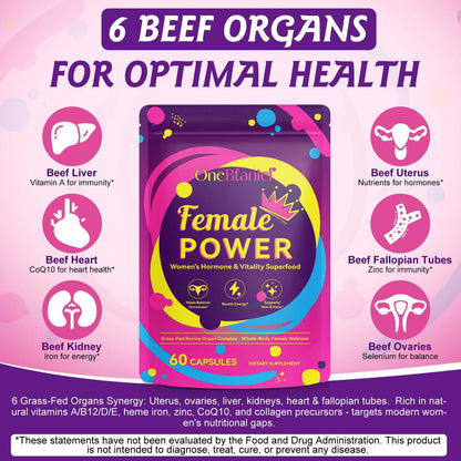 Beef Organ Supplement for Women – Grass-Fed Liver Capsules for Hormone Balance