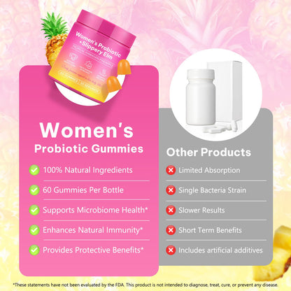 PH Balance for Women Gummies - Pineapple Probiotics for pH, Gut Health & Immunity (1 Pack)