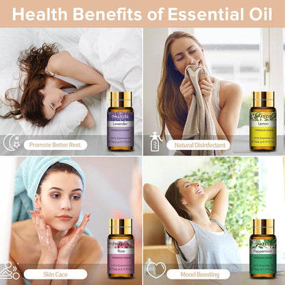 PHATOIL 12x5ml Essential Oils Gift Set - 100% Pure & Natural