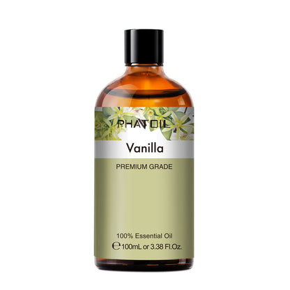 PHATOIL Vanilla Essential Oil 100ml - Diffuser, Aromatherapy, Sleep & Relax
