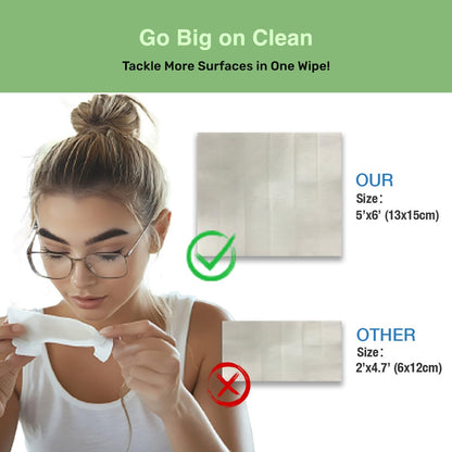 SOLWST Optix Lens Cleaning Wipes - 100 Pre-Moistened, Individually Wrapped for Eyeglasses, Lenses & Screens
