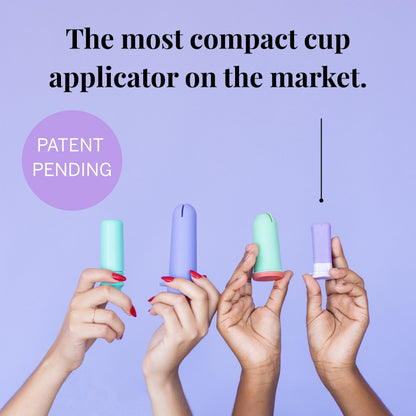 Pixie Cup Menstrual Cup Applicator — Tampon-Like Insertion, Reusable & BPA-Free