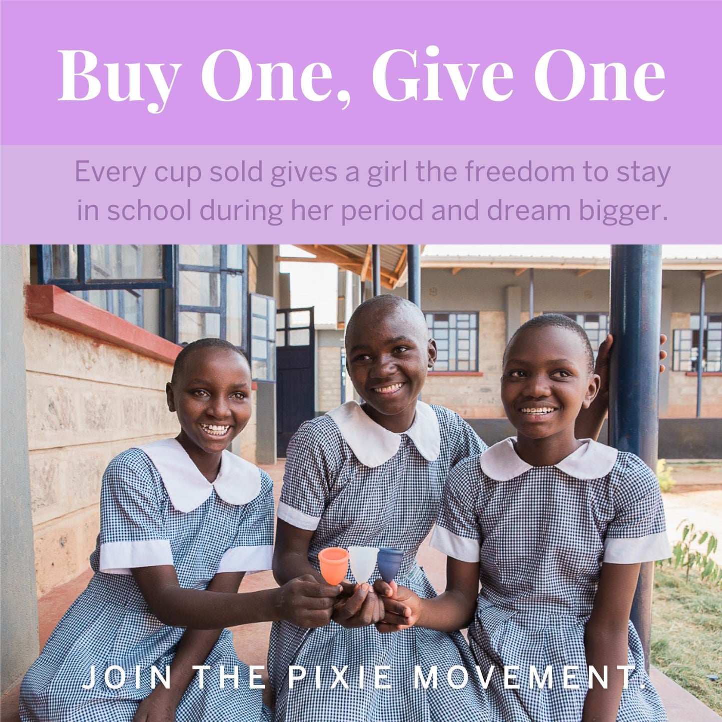 Pixie Cup - Soft, Safe Reusable Menstrual Cup | 100% Medical-Grade Silicone (Purple, Small)