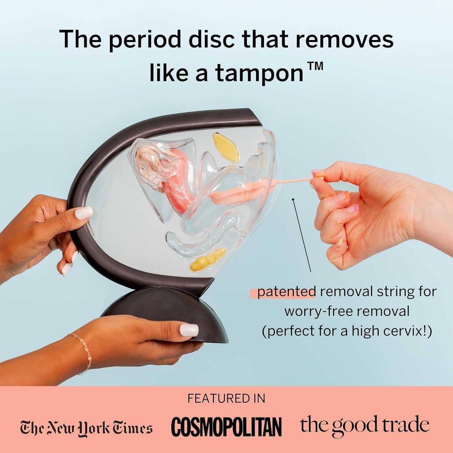 Pixie Menstrual Disc Coral Medium – 12-Hour Wear, Medical-Grade Silicone | Pixie Cup