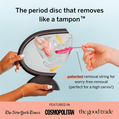 Pixie Menstrual Disc — 100% Medical-Grade Silicone, Ranked #1 Tampon Alternative, 12-Hour Wear, 3-Tampon Capacity (Small)