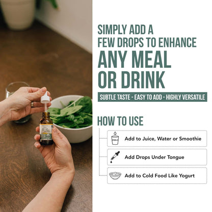 Organic Plant D3 + K2 Drops — 5,000 IU D3, 120 mcg MK7 | 100% Vegan Sublingual