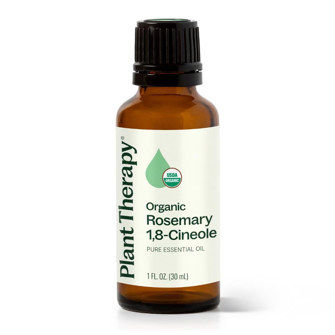Plant Therapy Organic Rosemary Essential Oil - 100% Pure, USDA Certified Organic, 30 mL