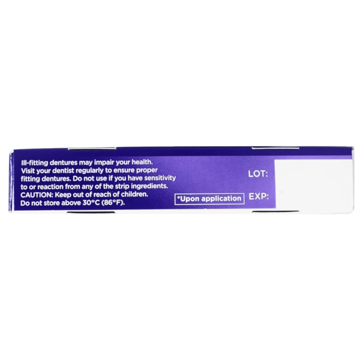 Poligrip Strips 40 Ct – Strong All-Day Denture Adhesive (Value Pack 10)