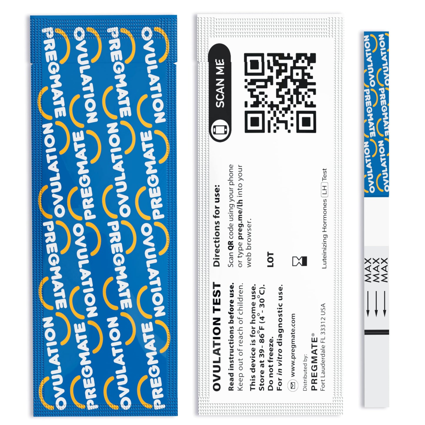 Pregmate 20 Ovulation Test Strips Predictor Kit (20 Count) – Accurate Ovulation Tests & LH Surge Predictor