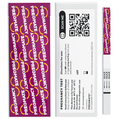 Pregmate 25 Pregnancy Test Strips (25 Count) - Accurate & Sensitive 25 miu/ml