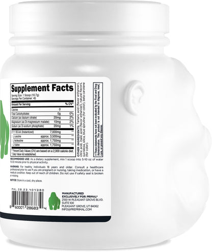 Primal BCAA Powder Great Ape – 45 Servings, Green Apple