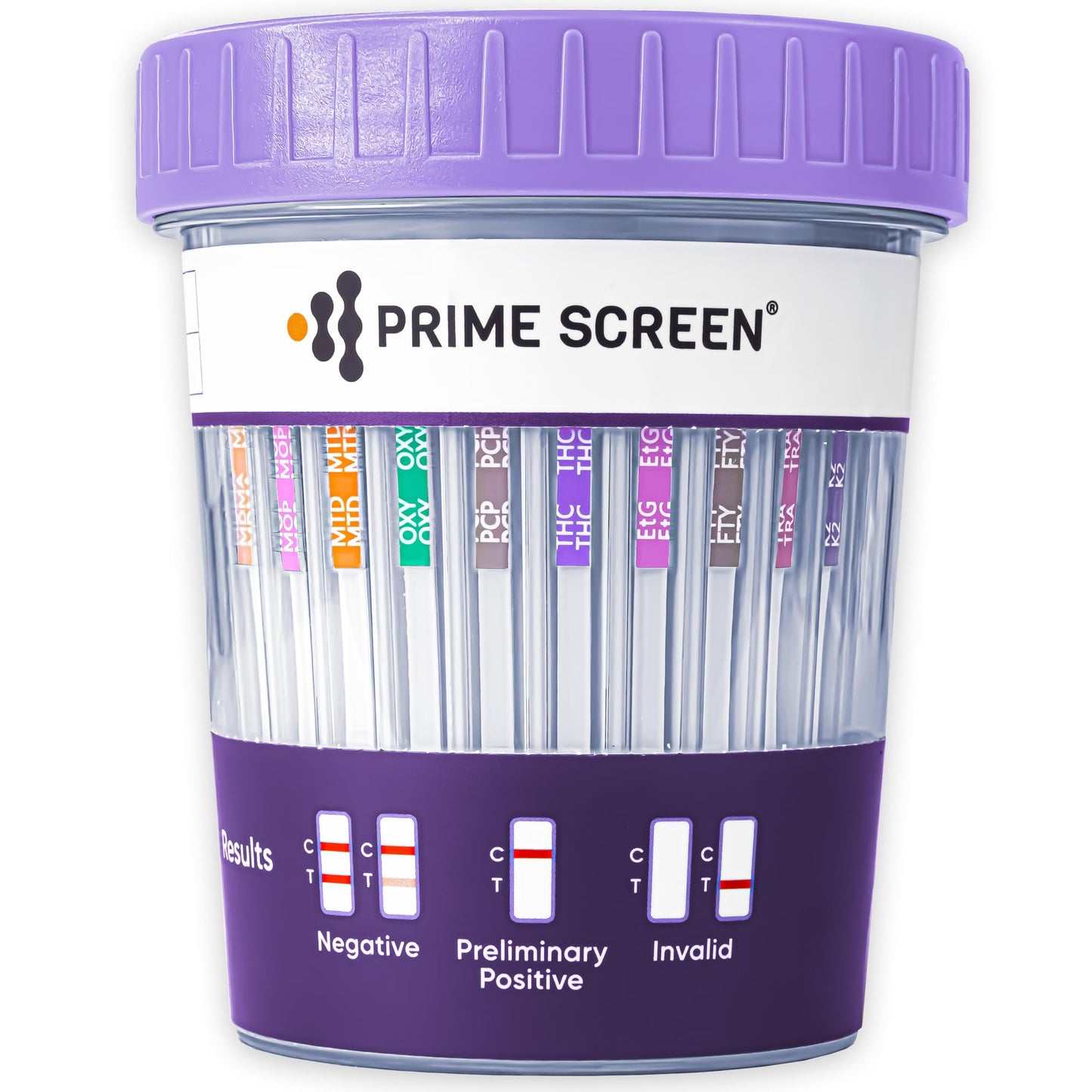 Prime Screen Urine Drug Test 16-Panel Kit (Compact Cup) - 10 Pack | CDOA-9165EFTK